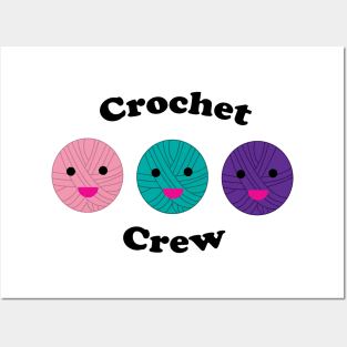 Crochet Crew Funny Kawaii Yarn Posters and Art